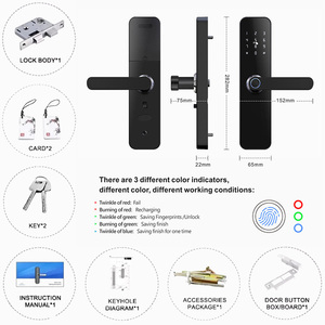 <strong>Door</strong> Lock <strong>Knob</strong> With Keypad Video Keyless Entry <strong>Digital</strong> <strong>Door</strong> Lock Fingerprint Wifi Aluminum Wood <strong>Door</strong> Mini <strong>Digital</strong> Handle Lock - Product Image 3