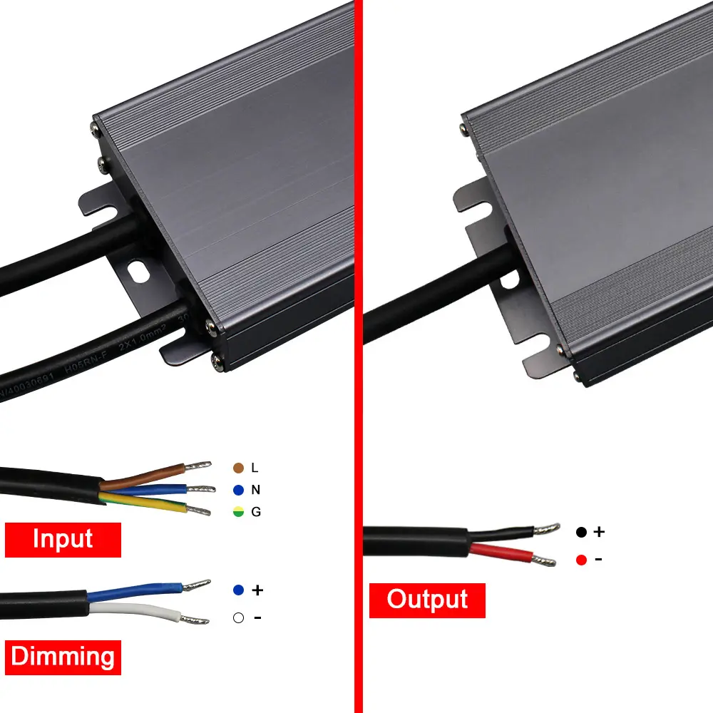 Ul FCC 12V 24V 30W 60W 96W 100W 150W 200W 300W Led Dali Dimmable Led Driver Power Supply