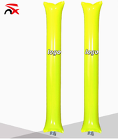 Bâtons de soutien gonflables de haute qualité pour cheerleading, diamètre personnalisable, couleur unie, accessoires de ballons portatifs pour créer une ambiance