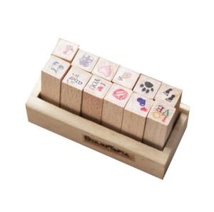 Simple en bois mignon Mini sceau bricolage journal sceau combinaison petit timbre - Product Image 1