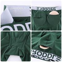 Sous-vêtements classiques pour hommes avec logo personnalisé, couleur unie, confortables, vente en gros, caleçons et boxers pour hommes de haute qualité, élastiques