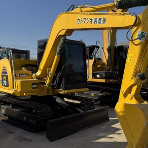 Miniexcavadora usada de alta condición Komatsu PC70 Excavadora de orugas hidráulica compacta de 7 toneladas a la venta Horas DE TRABAJO bajas - Product Image 1
