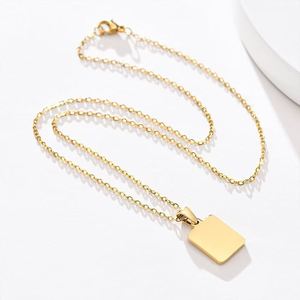 乐乐珠宝欧美不锈钢立体贝壳字母可爱女项链链条26字母吊坠 - Product Image 3