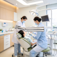 Kit d'implantologie dentaire : Pièce à main LED à angle inversé 20:1 pour moteur d'implant dentaire