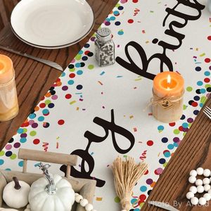 Vente en gros de nappes de <span class=keywords><strong>table</strong></span> personnalisées de luxe en polyester 13x72 pouces pour la décoration de la maison et des fêtes - Product Image 4