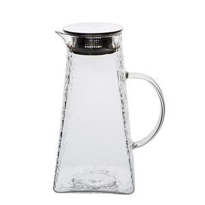 Pichet en verre en forme de Triangle avec couvercle, pichet d'eau à thé glacé, pichet d'eau chaude et froide, café, lait et jus, boisson, charpe - Product Image 5