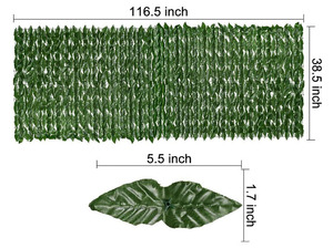 Wholesale Durable Eco-Friendly Waterproof <strong>Plastic</strong> PVC <strong>Green</strong> Leaf Hedge <strong>Fence</strong> 7ft Height Outdoor Home Garden Privacy Decoration - Product Image 4