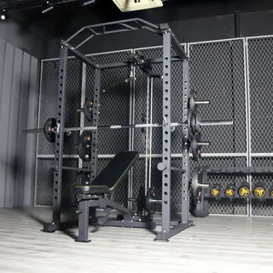 Équipement de gymnastique de Fitness Commercial, levage de poids, Squat Power Rack Cage avec plate-forme