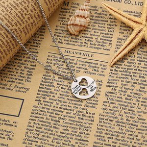 Collar con colgante de corazón para madre e hija, joyería con estola de corazón para madre e hija - Product Image 3