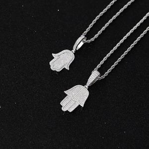 Pendentif personnalisé Yy en argent 925, 3 tons, bijoux hip-hop avec testeur de diamant, pendentif et breloque personnalisés en moissanite - Product Image 6