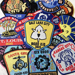 <span class=keywords><strong>2025</strong></span> rộng lớn Quà Tặng May Twill vải hot Thiết kế biểu tượng tùy chỉnh sắt trên thêu phù hiệu thêu các bản vá lỗi cho mũ quần áo - Product Image 5