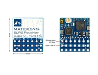 Récepteur PWM MATEK ELRS-R24-P6 EXPRESSLRS 2.4G 6CH ExpressLRS 3.0 avec détection de tension VBAT pour avion RC, aile fixe, drone FPV