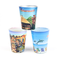 Verres à shot personnalisés en gros, souvenirs touristiques personnalisés, verres à shot à liqueur avec logo