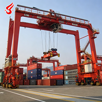 Nouvelle conception Grue portique automatisée sur pneus (RTG) de 20, 40, 50 et 60 tonnes pour la manutention de conteneurs ferroviaires - Prix