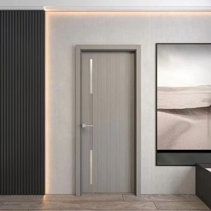 Porte en bois massif noire personnalisée, design original du fabricant, avec impression carbone et cristal, pour intérieur de <span class=keywords><strong>maison</strong></span> - Product Image 3