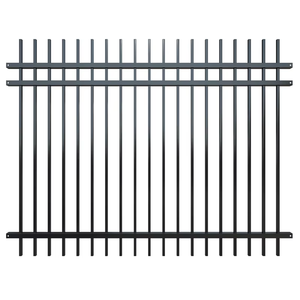 Modern Carbon Steel Fence Panel 5.6 Feet Height Powder Coated Rustproof Outdoor Residential Use Rectangle Shape - Product Image 1