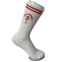 Chaussettes décontractées brodées sur mesure pour femmes, pour la course et le sport, avec revers jetable, échantillon rapide, quantité minimale de commande OEM