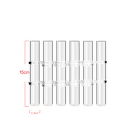 Lot de 6 Bouteilles Transparentes Minimalistes en Verre pour Fleurs, Décoration d'Intérieur, Contenants de Propagation, Terrarium, Jardinière en Verre, Bar Mitzvah