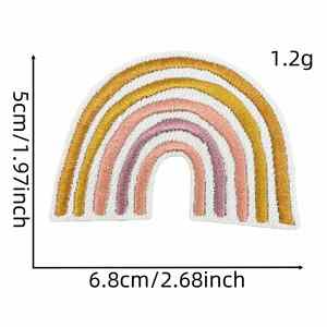 แผ่นปักลายรีดติดเสื้อผ้าลายดอกไม้ ดอกเดซี่ กระต่าย เห็ด ลายทอง สำหรับตกแต่งเสื้อผ้าและกระเป๋า - Product Image 6