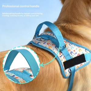 Harnais de luxe pour chien MIDEPET <span class=keywords><strong>K9</strong></span> en polyester, réglable, anti-traction, avec protection anti-explosion, design de logo personnalisé, lavable - Product Image 3