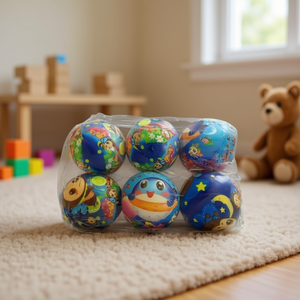 MNJ Sponge Balls 9Cm 6Pcs Toy Balls For Kids Play - Product Image 3