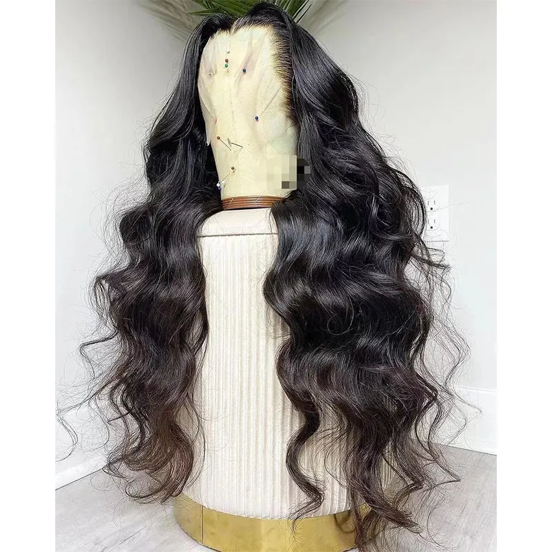 Pelucas de cabello humano con encaje Frontal HD de densidad completa, cabello virgen vietnamita sin procesar con fuente de encaje suizo, cabello alineación con cutícula