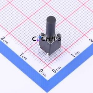 TS-1006D-BR18026 Tactile Switch Through hole Component THT,6x6mm Switch Single Pole Single Throw Round Button 2.6N Through Hole - Product Image 1