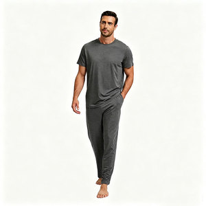 <b>Men's</b> Knitted Sleepwear Casual Home Wear Nightwear <b>Pajama</b> <b>Set</b> bamboo loungewear <b>sets</b> cotton shirt cotton loungewear <b>set</b> <b>men</b> - Product Image 5