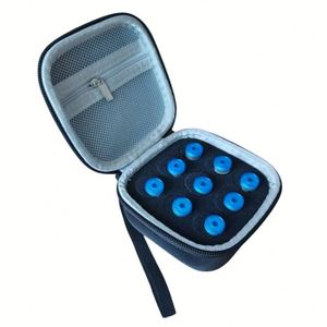 Estuche de Viaje Portátil de EVA para Viales de 3ml/10ml, Estuche de Almacenamiento con 9 Compartimentos para Insulina y Péptidos, Bolsa de Transporte para 9 Botellas - Product Image 1