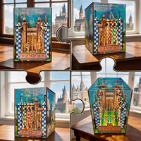 Puzzle en bois 3D et kit de maison miniature à construire soi-même - Kit de maison en bois personnalisé pour collectionneurs de souvenirs