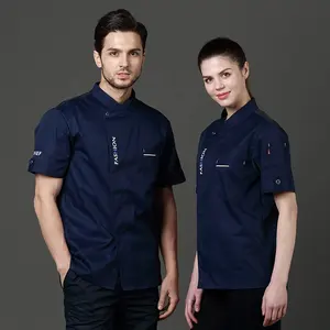 Classic Restaurant Uniform For Chef Custom Designer Chef Uniforms Chef Jacket Men Kitchen Custom Logo