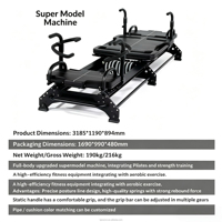 Machine de Pilates Supermodel en alliage d'aluminium, multifonctionnelle, universelle, pour la maison, pour femmes, entraînement complet du corps, studio de Pilates