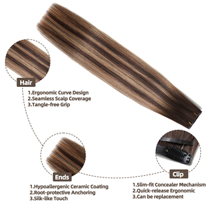 Cheveux humains 100% Remy de qualité supérieure pour les marchés américain et européen, sans perte de cheveux, mèches ombrées, vente directe d'usine, livraison rapide - Product Image 3