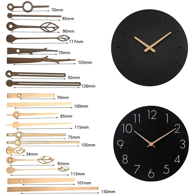 DIY時計針10-12インチ時計アクセサリー用木製ポインター