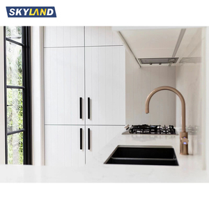 Mới hiện đại bằng gỗ veneer tủ bếp gỗ thông minh sơn mài bóng <span class=keywords><strong>melamine</strong></span> Hội Đồng Quản trị tủ bếp - Product Image 5