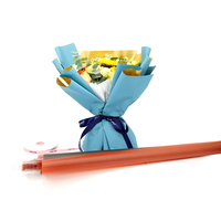 Papier d'emballage pour fleurs personnalisé, imperméable, pour bouquets, cadeaux et arrangements de fleurs fraîches