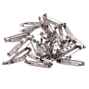 Metal Safety <b>Pins</b> For DIY Brooches And Accessories All Sizes Available In Stock General Use Plated Finish - Product Image 1