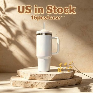 US-Lager Weiße H1.0/2.0 Sublimations-Tasse Isolierte BPA-freie <span class=keywords><strong>Hydrojug</strong></span> Reiseflasche (40oz) für den Täglichen Gebrauch - Product Image 1