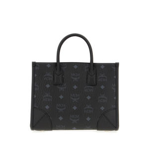 Bolso realizado en piel sintética de guijarros recubierta caracterizado por el estampado de Bandana Visetos en toda la superficie. -Cuero redondo - Product Image 1