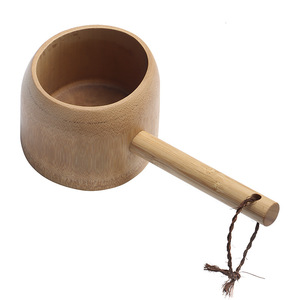 Louche à eau en bambou naturel de grande taille, cuillère en bambou, louche à eau en bambou de style ancien, louche à thé, louche à eau en bambou moso, thé - Product Image 5