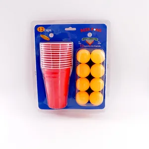 Kailiou Hot Bán Bia Uống Trò Chơi Thiết Lập 12 Quả Bóng 12 Cup Beerpong Tùy Chỉnh In Logo Bia Pong Kit Cho Người Lớn Bạn Bè Cao Đẳng Đảng - Product Image 1