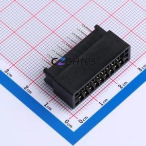 ED18BGFBK Gold Finger Connector Through hole Component (THT),P=2.54mm Connector EDGE SLOT 2.54mm 18P Through Hole - Product Image 1