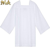 Robe de chœur d'église blanche très bon marché, diverses couleurs, robes de chœur