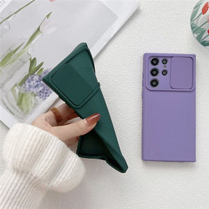 Funda protectora de silicona suave para cámara deslizante para Sam Sung S24 S23 S22 Ultra S21 Plus S23 FE A53 A33 A72 A52 <span class=keywords><strong>A32</strong></span> A12 A51 <span class=keywords><strong>A71</strong></span> - Product Image 4