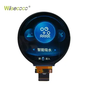 Wisecoco 4 inci layar Serial Uart 720*720 modul Lcd kelas industri SPI RGB komunikationttl RS485 RS232