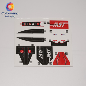 Adesivi durevoli stile racing per modelli di auto RC, kit grafico personalizzato ad alta velocità per dettagli veicoli - Product Image 6