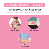 LAXDORE Unité TENS Menstruelle Contre la Douleur, Appareil TENS de Soulagement de la Douleur des Règles pour Femmes, Instrument Anti-Dysménorrhée