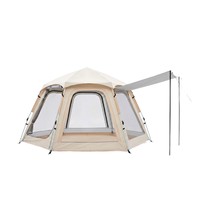 Tente de camping imperméable et résistante au vent, portable, à montage rapide, pour la randonnée, le camping, les voyages en famille