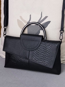 Borsa da Donna di Alta Gamma, Elegante Borsa a Tracolla per Banchetti, Grande Capacità, Chiusura a Cerniera, in Pelle PU, Stile Trendy - Product Image 4