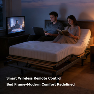 Base <span class=keywords><strong>Letto</strong></span> Elettrica Intelligente Premium Durevole Reclinabile Regolabile Eco-Friendly con Telecomando Wireless, Capacità 300KG, per Camere da <span class=keywords><strong>Letto</strong></span>, Hotel, Scuole - Product Image 1